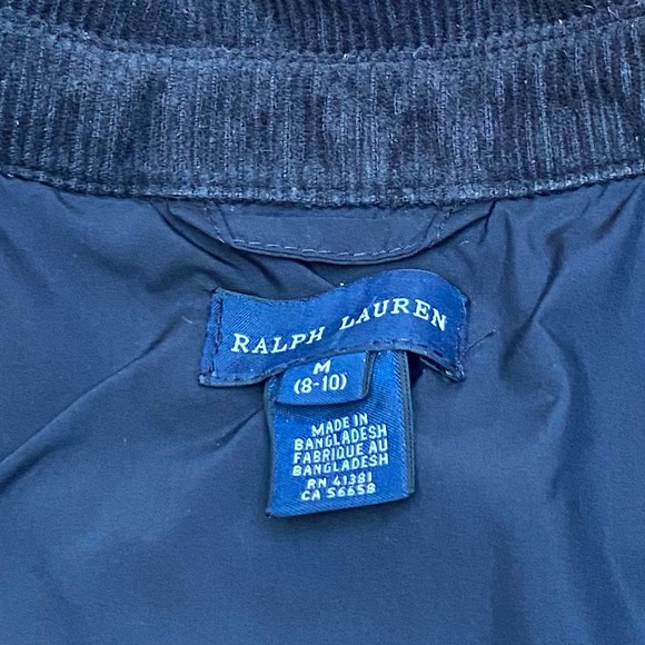 Ralph Lauren Quilted Patch Elbows Girls Jacket - Picture 8 of 8